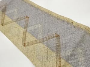 組織幾何学模様織出し名古屋帯